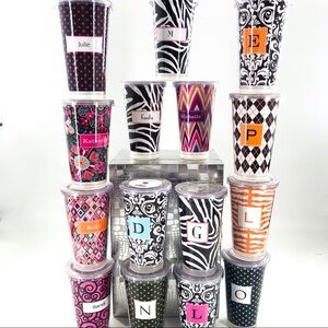 🌷 Bright Color Acrylic Tumbler w/ Straw